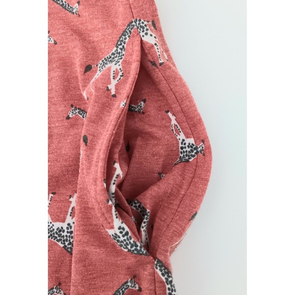 Comfort Code Cuddl Duds Nightgown Women's Size XS Red Giraffe Pockets Pull-on - Picture 6 of 12